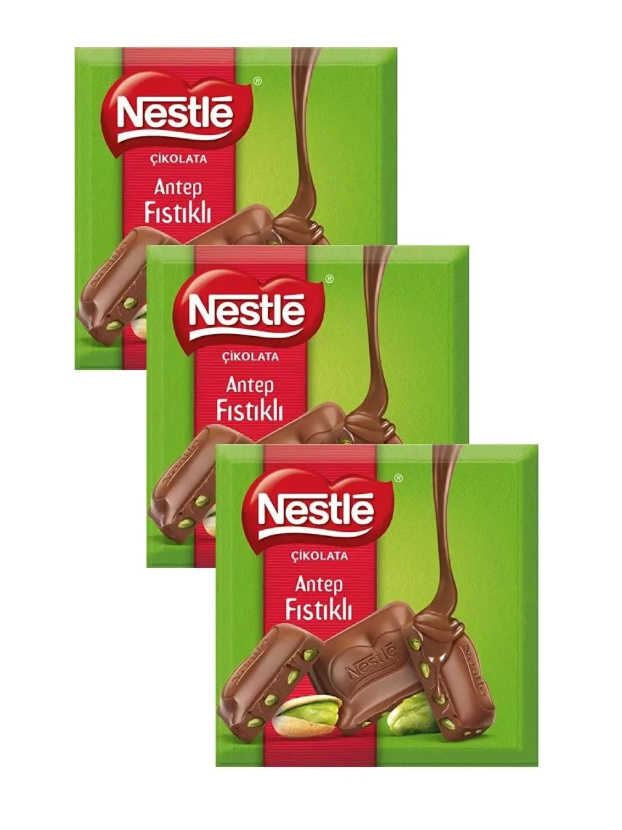 Nestle молочный шоколад с фисташками 60 г